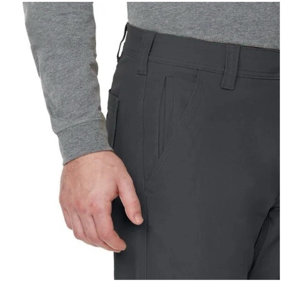 CAT Men's Flex Waist Band Cellular Pocket Utility Pants, Blue, 40x30 - Picture 4 of 11